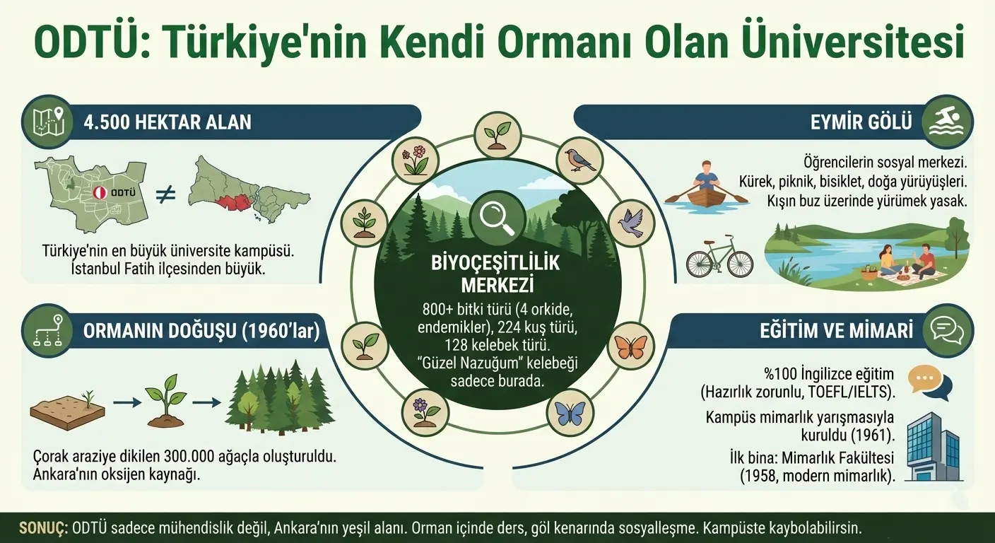 ODTÜ: Türkiye'nin Kendi Ormanı Olan Üniversitesi