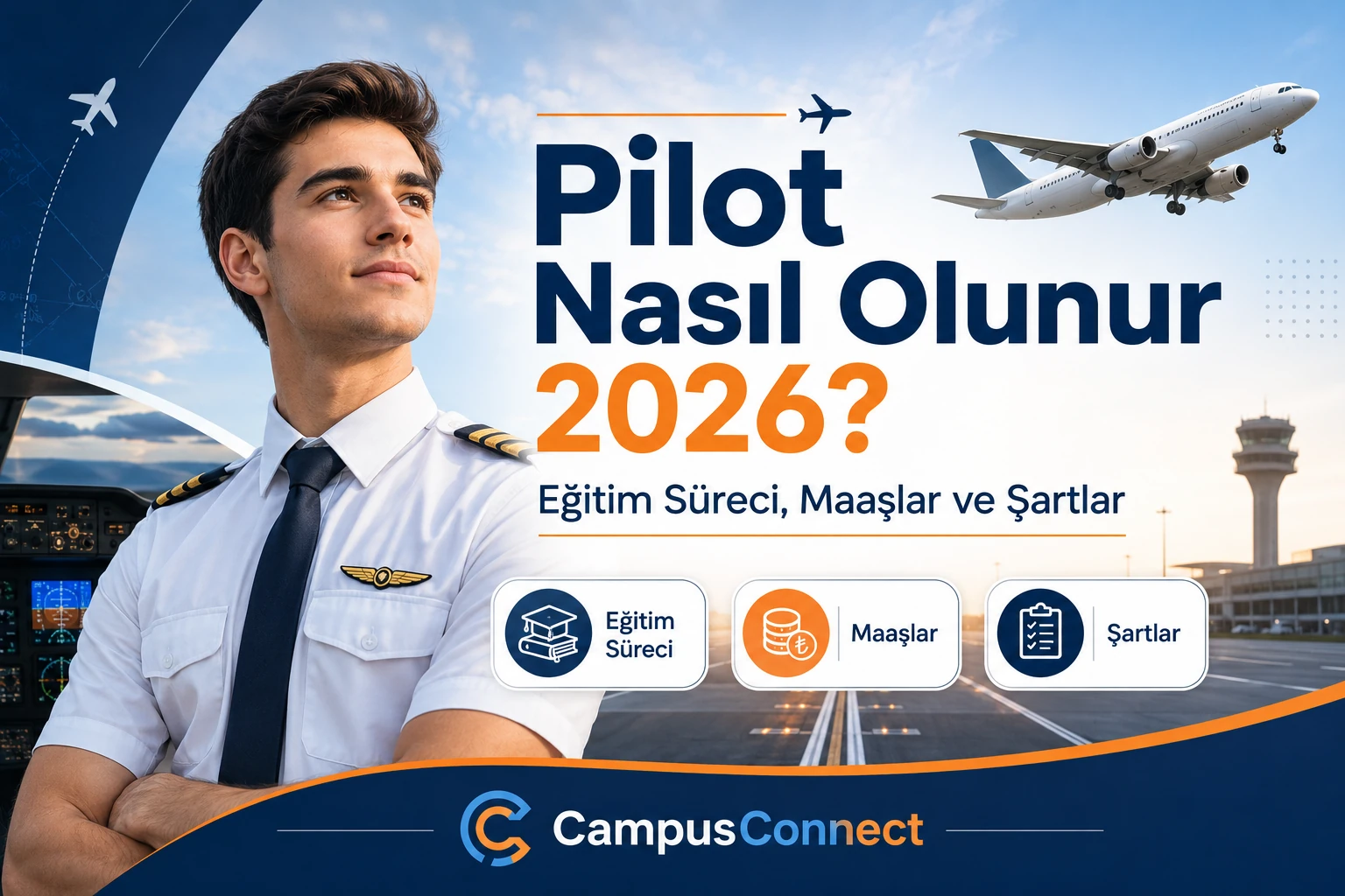 Pilot Nasıl Olunur 2026? Eğitim Süreci, Maaşlar ve Şartlar